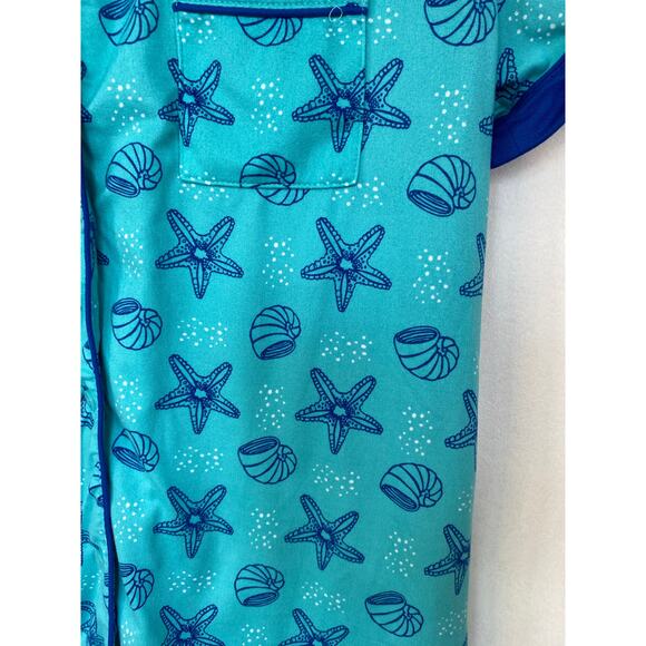 Muk Luk Sea Shell Shorts/Short Sleeve Top Pajama Combo . Size small - Picture 5 of 12